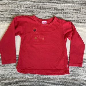 CakeWalk long sleeve red top